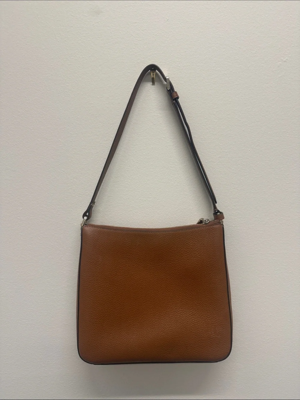 kate spade Tan Pebbled Leather Shoulder Bag with Adjustable Strap